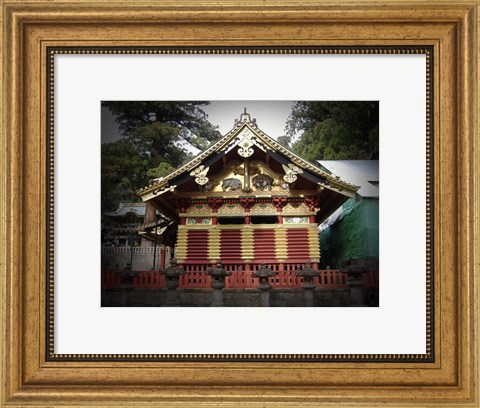 Framed Nikko Architecture With Gold Roof Print