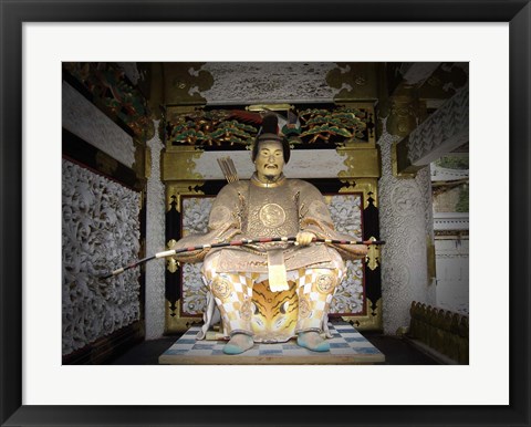 Framed Nikko Golden Sculpture Front Print