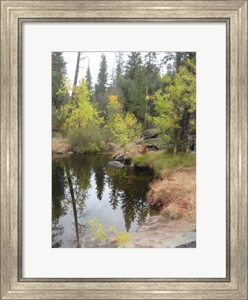 Framed Lake In Sierras Print