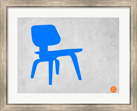 Framed Eames Blue Chair Print