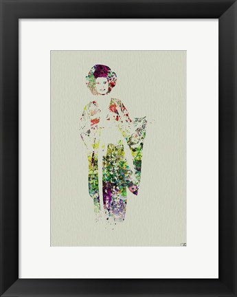 Framed Kimono Dancer 1 Print