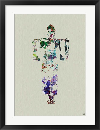 Framed Kimono Dancer 7 Print