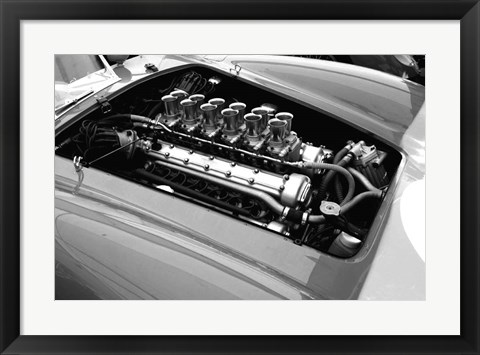 Framed Ferrari Engine Print