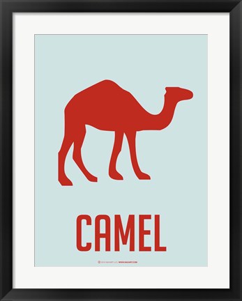 Framed Camel Red Print