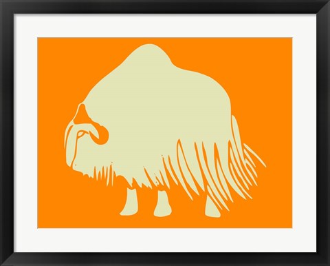 Framed White Ox Print