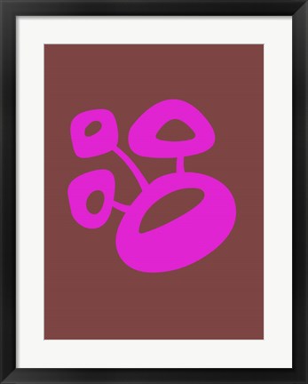 Framed Funny Shape Blum 2 Print