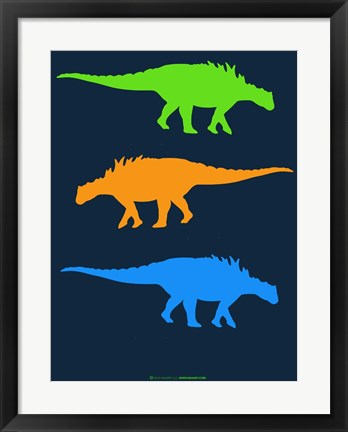 Framed Dinosaur Family 10 Print