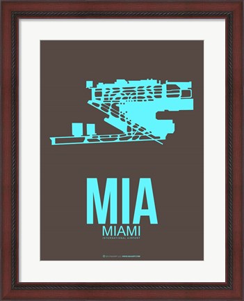 Framed MIA Miami 2 Print