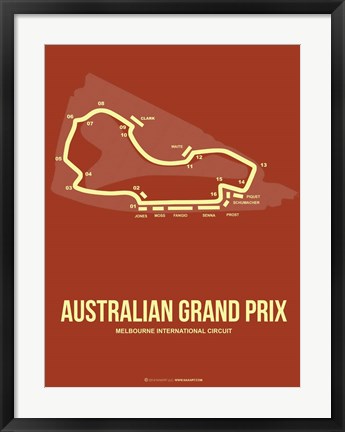 Framed Australian Grand Prix 3 Print