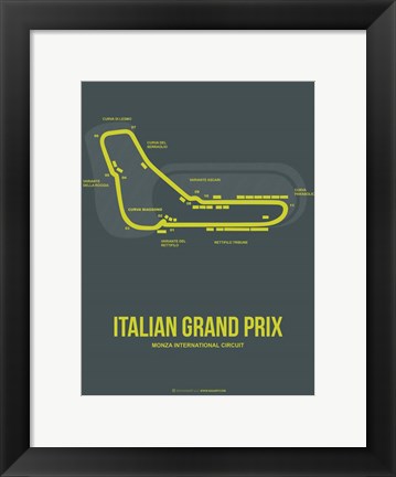 Framed Italian Grand Prix 2 Print