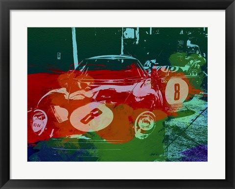 Framed Ferrari Laguna Seca Racing Print