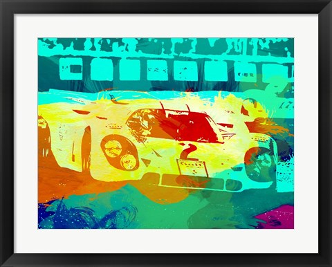 Framed Porsche 917 Watercolor Print
