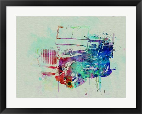 Framed Jeep Willis Print