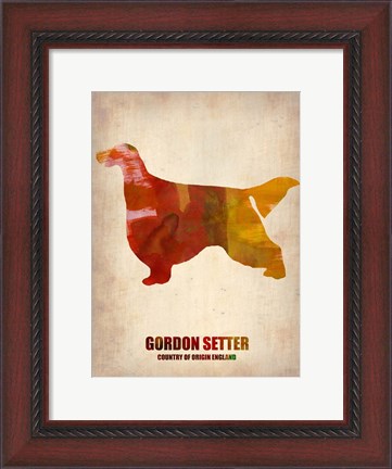 Framed Gordon Setter 1 Print