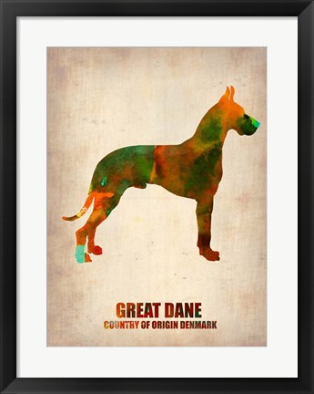 Framed Great Dane Print