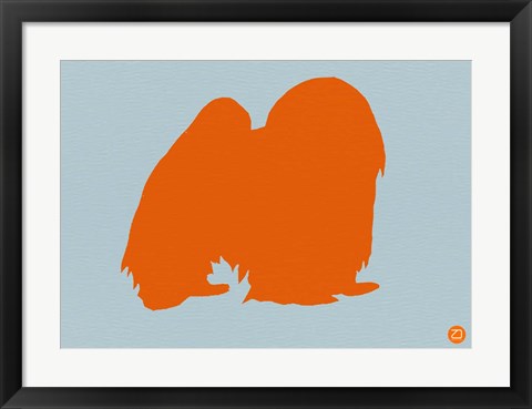 Framed Japanese Chin Orange Print