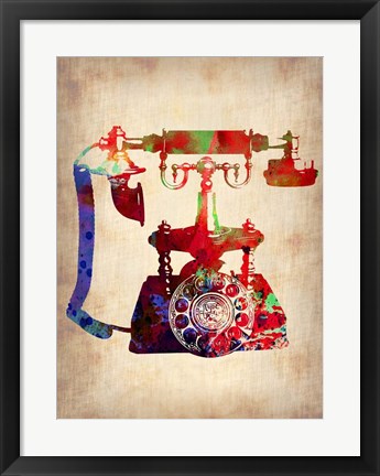 Framed Vintage Phone 4 Print