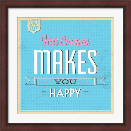 Framed Ice Cream Print