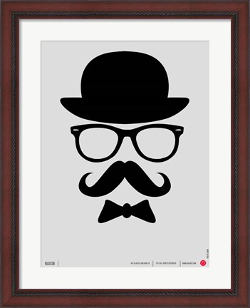 Framed Hats Glasses and Mustache 1 Print