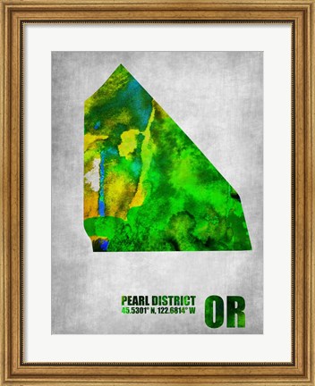 Framed Pearl District Oregon Print