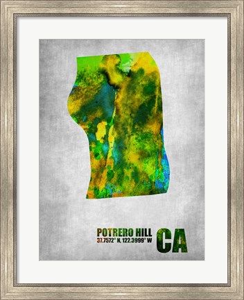 Framed Potrero Hill California Print