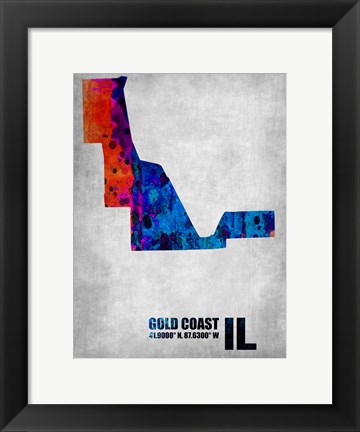 Framed Gold Coast Illinois Print