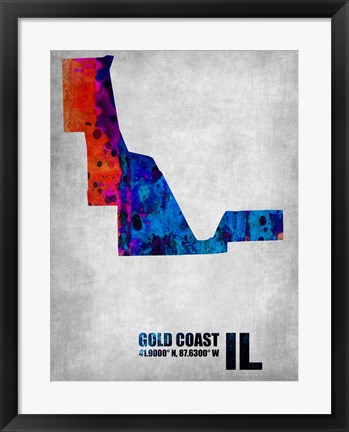 Framed Gold Coast Illinois Print