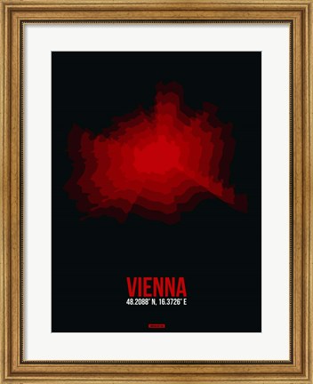 Framed Vienna Radiant Map 3 Print