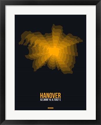Framed Hanover Radiant Map 1 Print