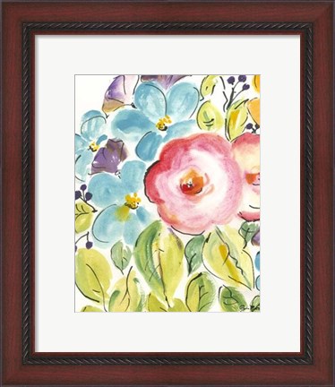 Framed Flower Delight II Print