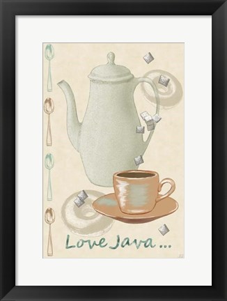 Framed Love Java Print