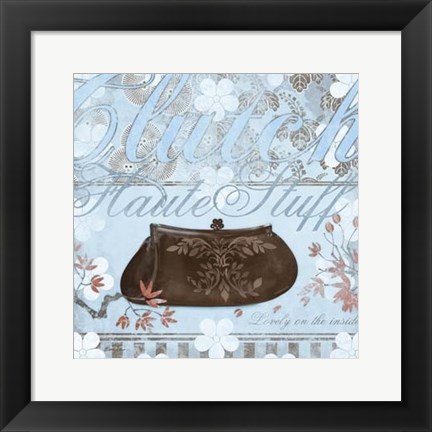 Framed Haute in Blue IV Print