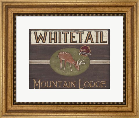Framed Lodge Sign VI Print