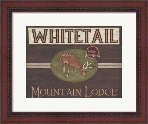 Framed Lodge Sign VI Print