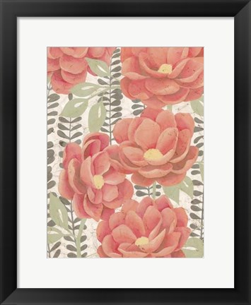 Framed Summer Gardens I Print