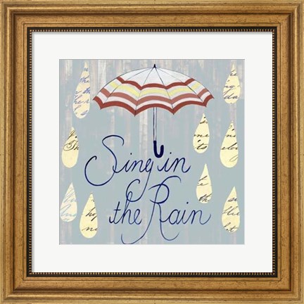 Framed Rainy Day IV Print