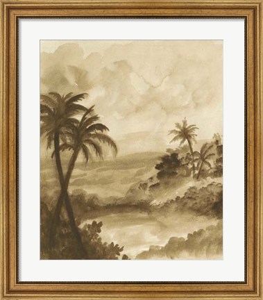 Framed British Tropics I Print