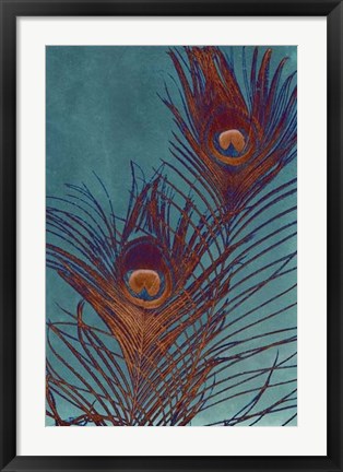 Framed Luxe Plumes II Print