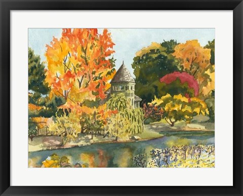 Framed Plein Air Garden II Print