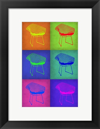 Framed Brickel Chair Pop Art 1 Print