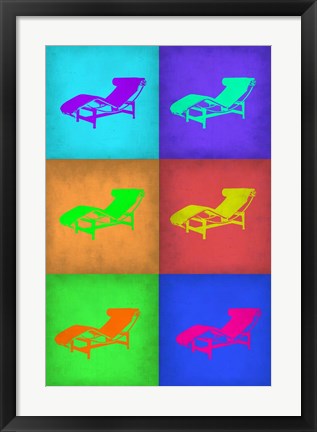 Framed Lounge Chair Pop Art 1 Print