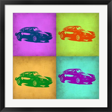 Framed Porsche Pop Art 1 Print
