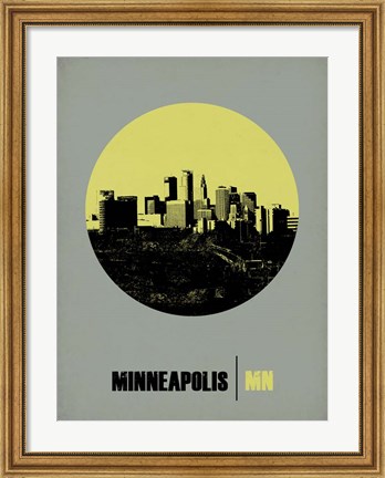 Framed Minneapolis Circle 2 Print