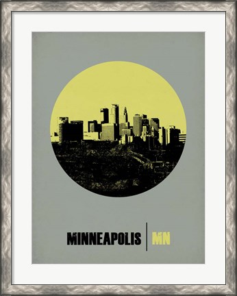 Framed Minneapolis Circle 2 Print
