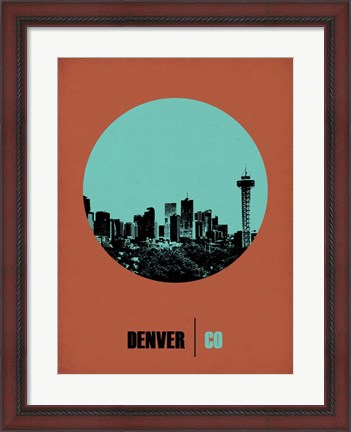 Framed Denver Circle 1 Print