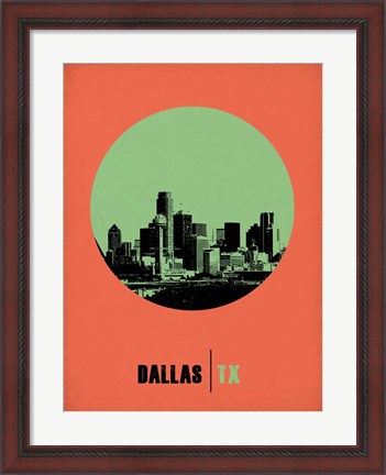Framed Dallas Circle 2 Print