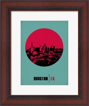 Framed Houston Circle 2 Print