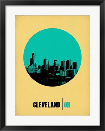 Framed Cleveland Circle 2 Print