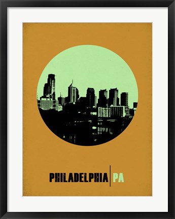 Framed Philadelphia Circle 1 Print