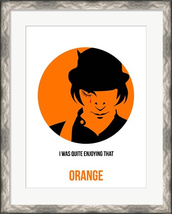 Framed Orange 1 Print